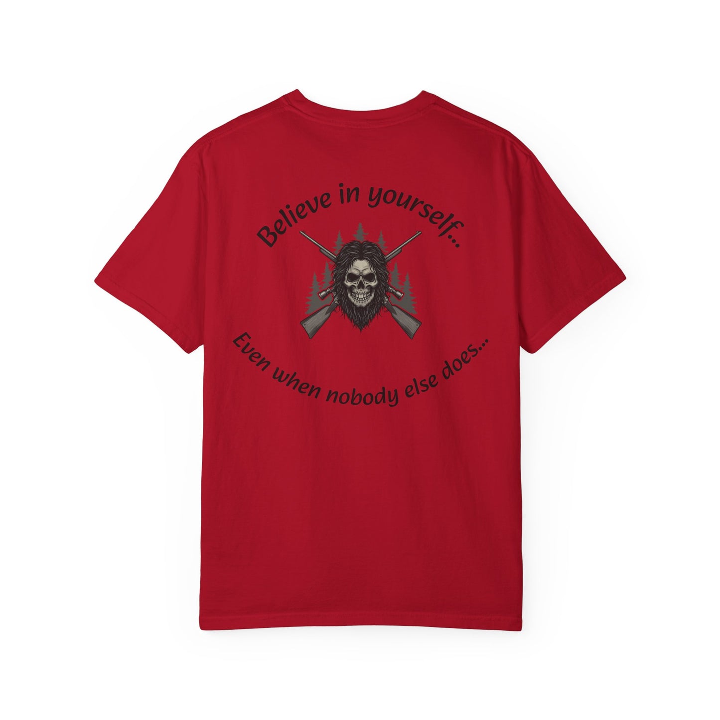 Unisex Motivational Graphic T-Shirt, Outdoor Adventure Shirt, Unique Gift for Campers, Belief in Yourself Tee, Casual Everyday Wear