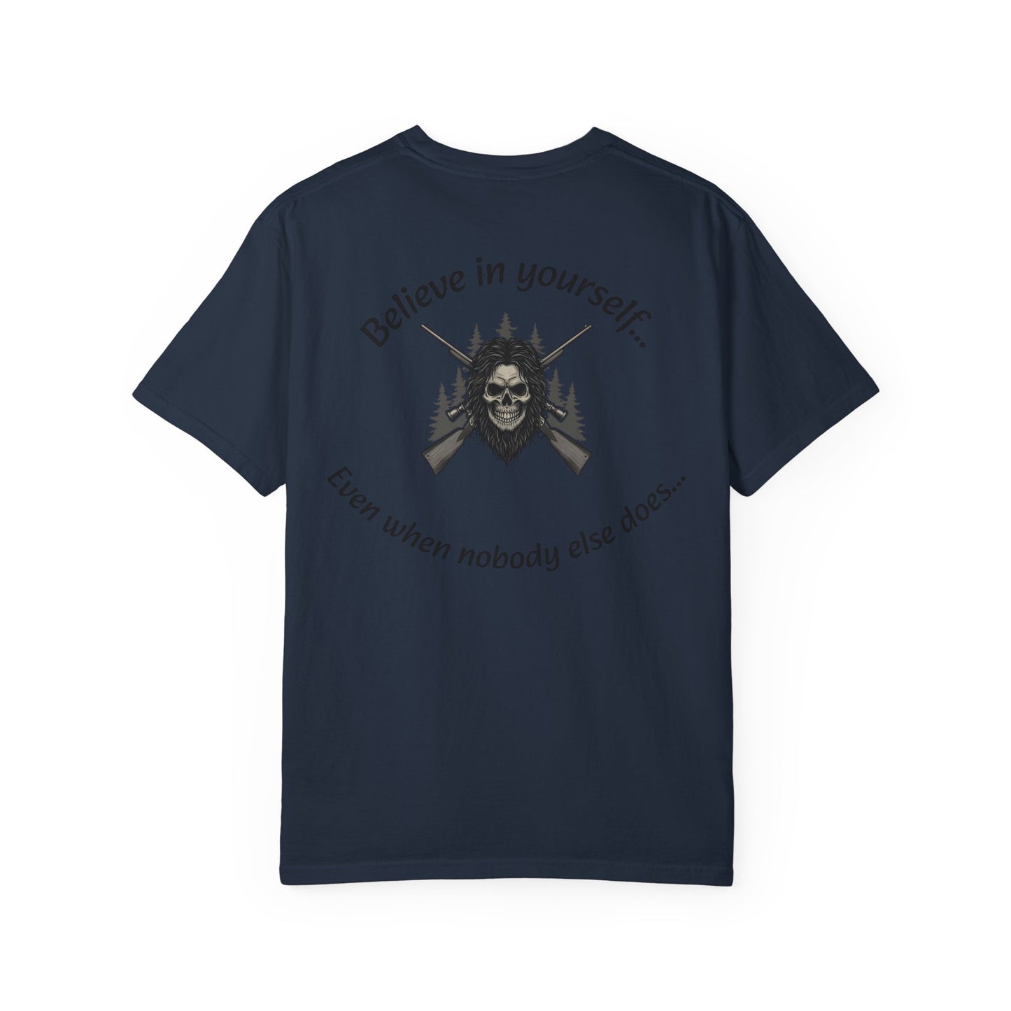 Unisex Motivational Graphic T-Shirt, Outdoor Adventure Shirt, Unique Gift for Campers, Belief in Yourself Tee, Casual Everyday Wear