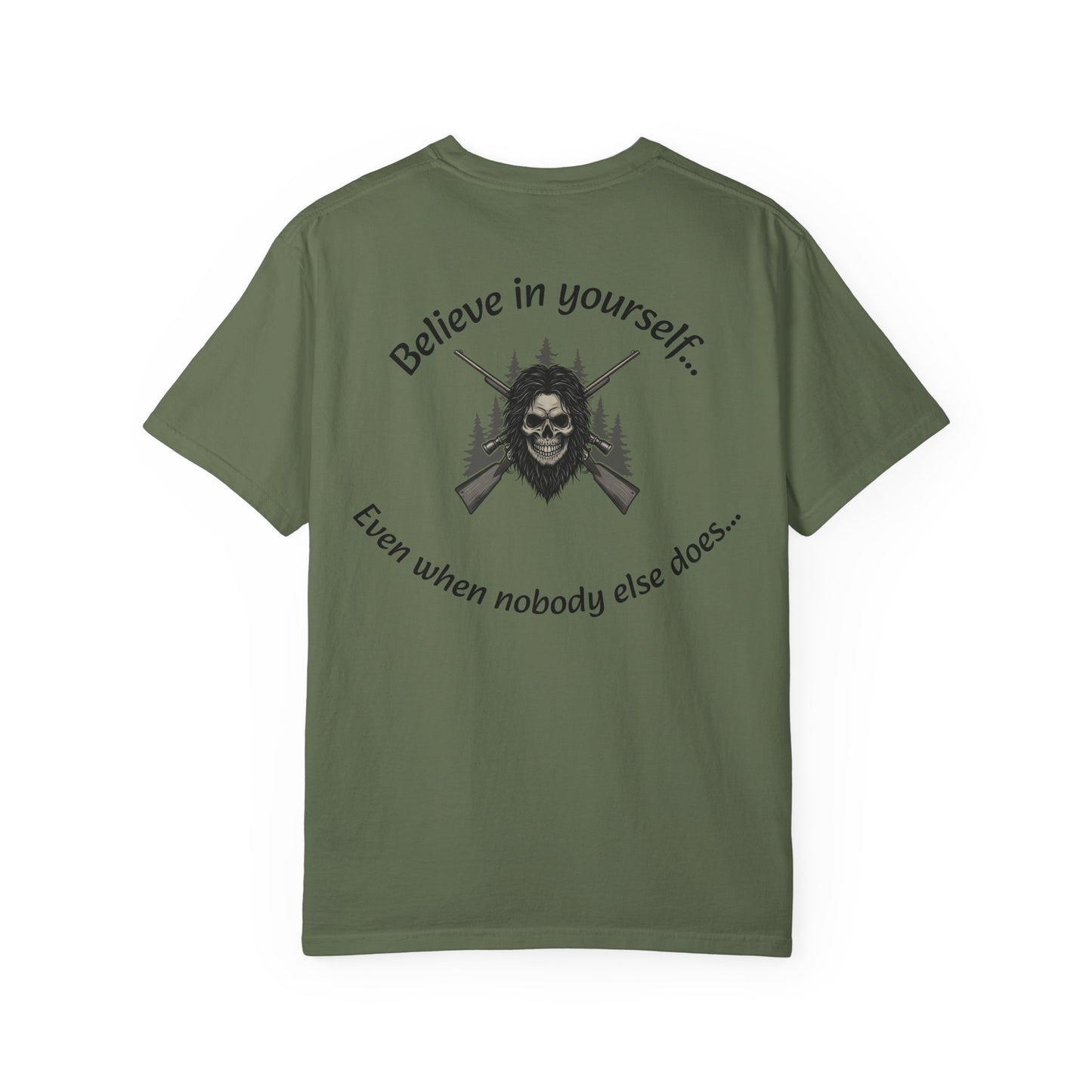 Unisex Motivational Graphic T-Shirt, Outdoor Adventure Shirt, Unique Gift for Campers, Belief in Yourself Tee, Casual Everyday Wear