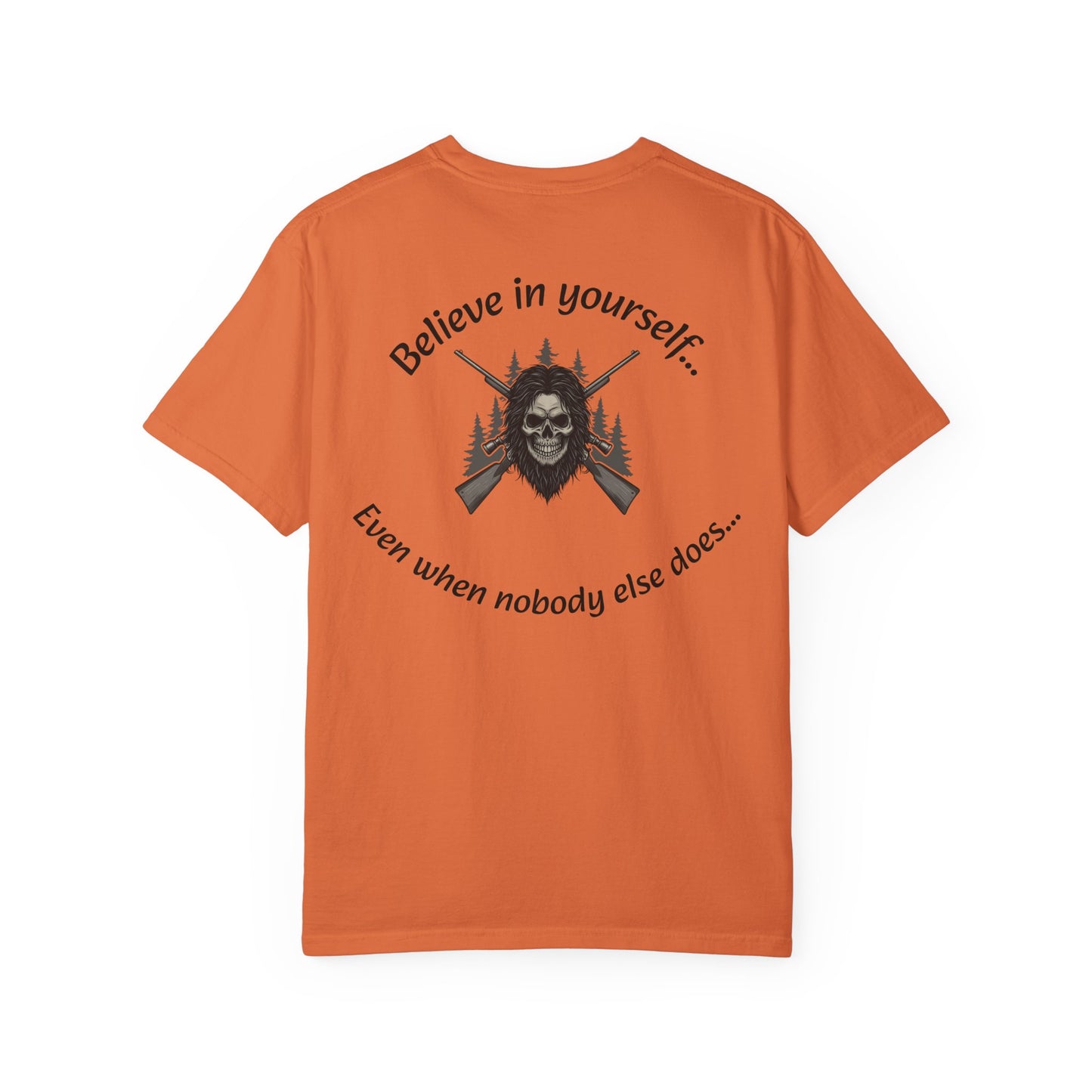 Unisex Motivational Graphic T-Shirt, Outdoor Adventure Shirt, Unique Gift for Campers, Belief in Yourself Tee, Casual Everyday Wear