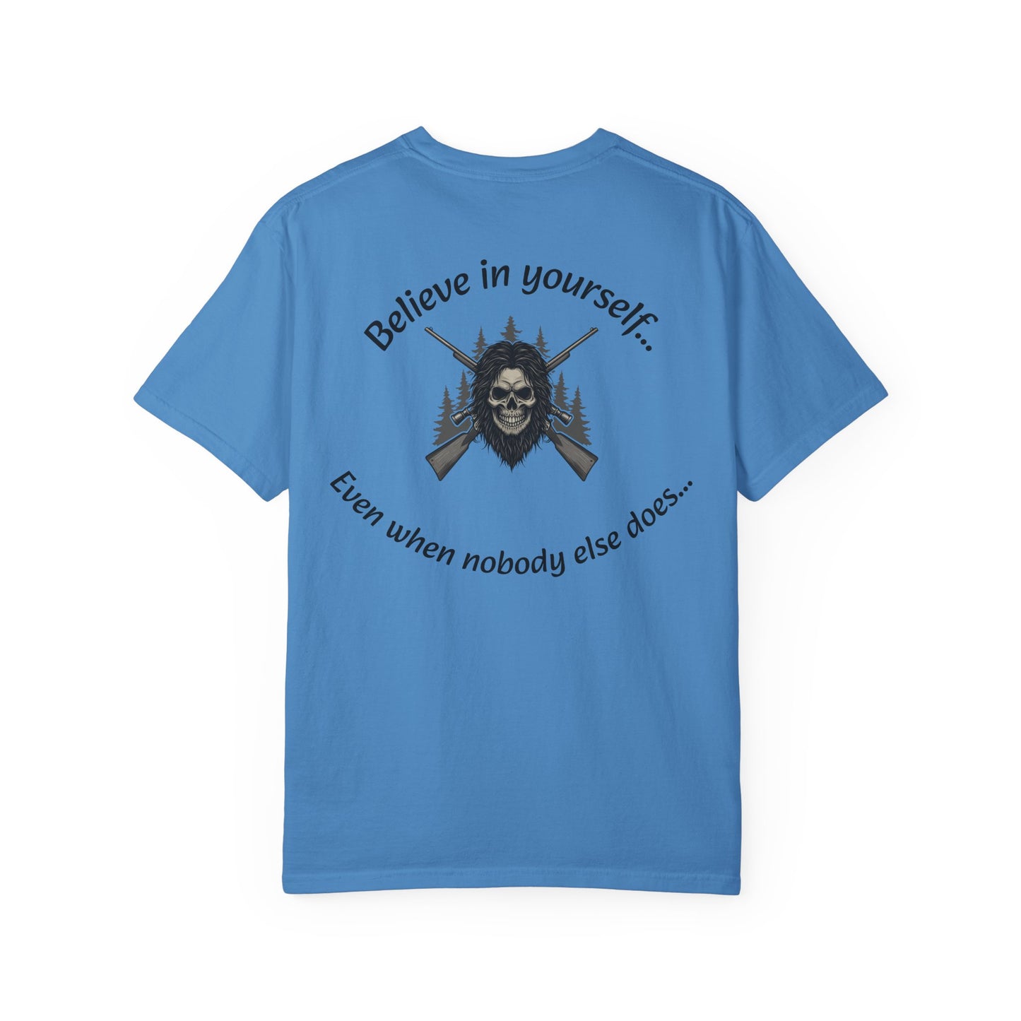 Unisex Motivational Graphic T-Shirt, Outdoor Adventure Shirt, Unique Gift for Campers, Belief in Yourself Tee, Casual Everyday Wear