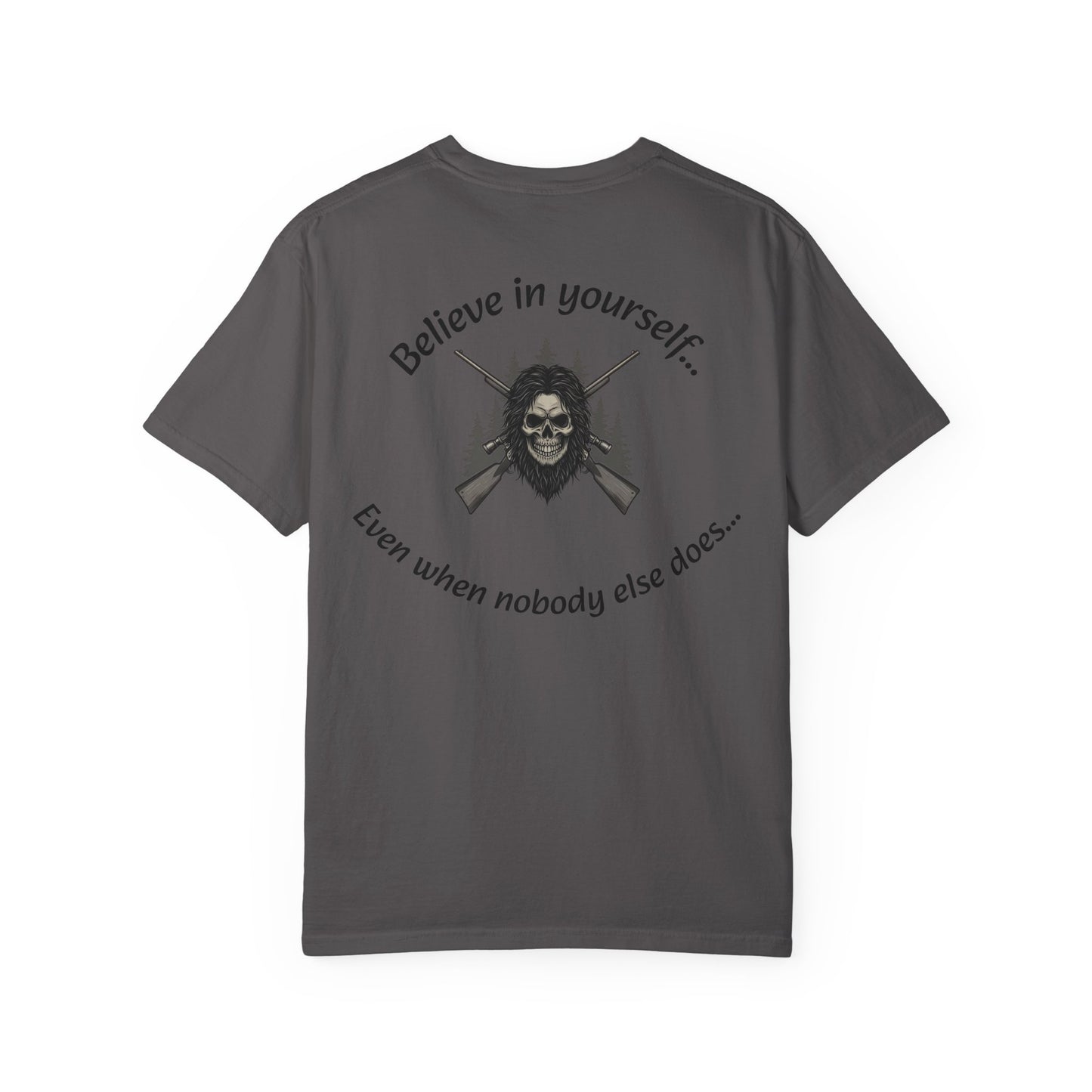Unisex Motivational Graphic T-Shirt, Outdoor Adventure Shirt, Unique Gift for Campers, Belief in Yourself Tee, Casual Everyday Wear