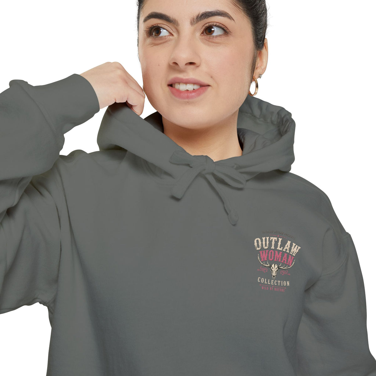 Embroidered '90s Outdoor Club' Hoodie