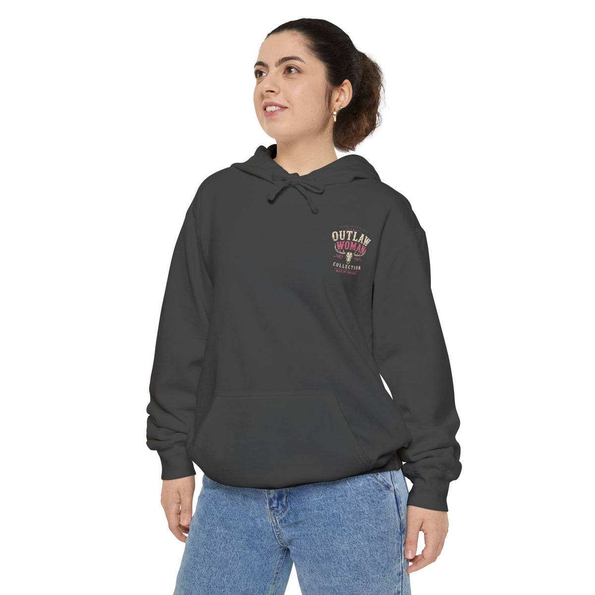 Embroidered '90s Outdoor Club' Hoodie