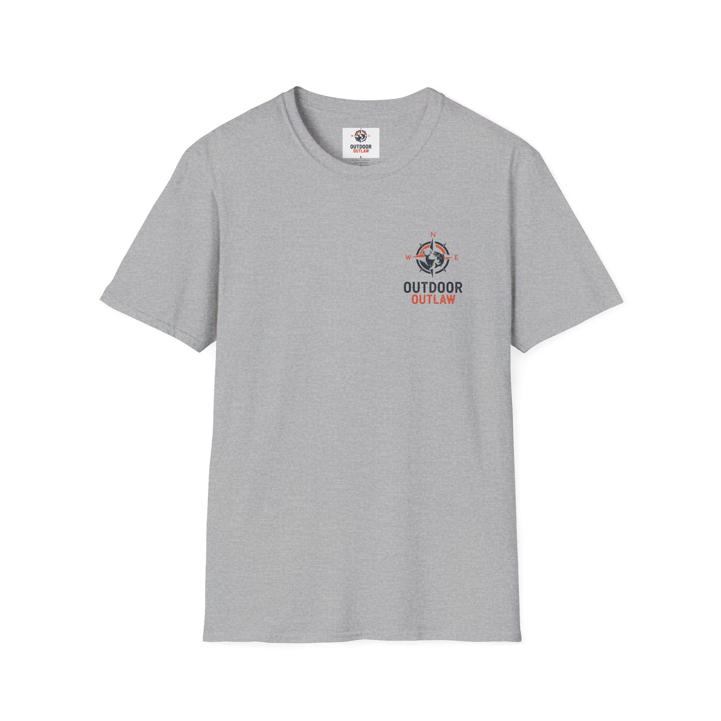 Outdoor Outlaw Compass Adventure T-Shirt — Graphic Tee for Hikers & Campers