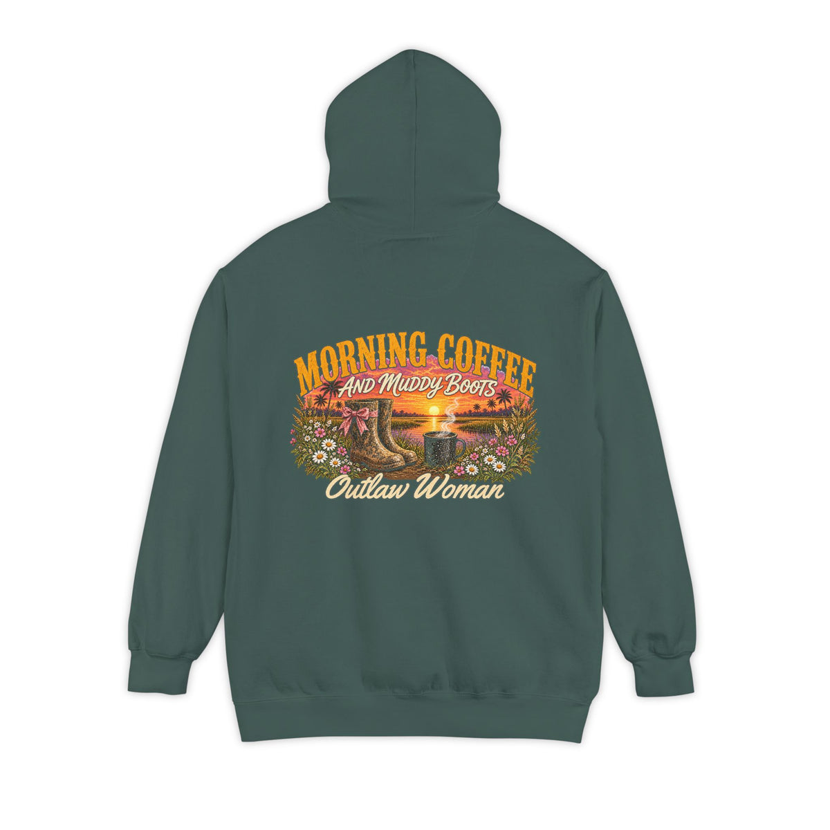 Embroidered '90s Outdoor Club' Hoodie