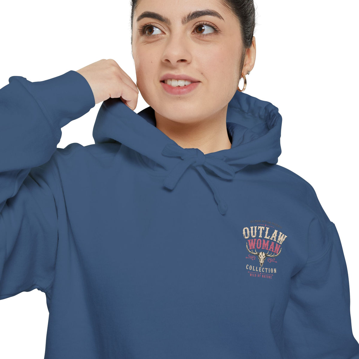 Embroidered '90s Outdoor Club' Hoodie