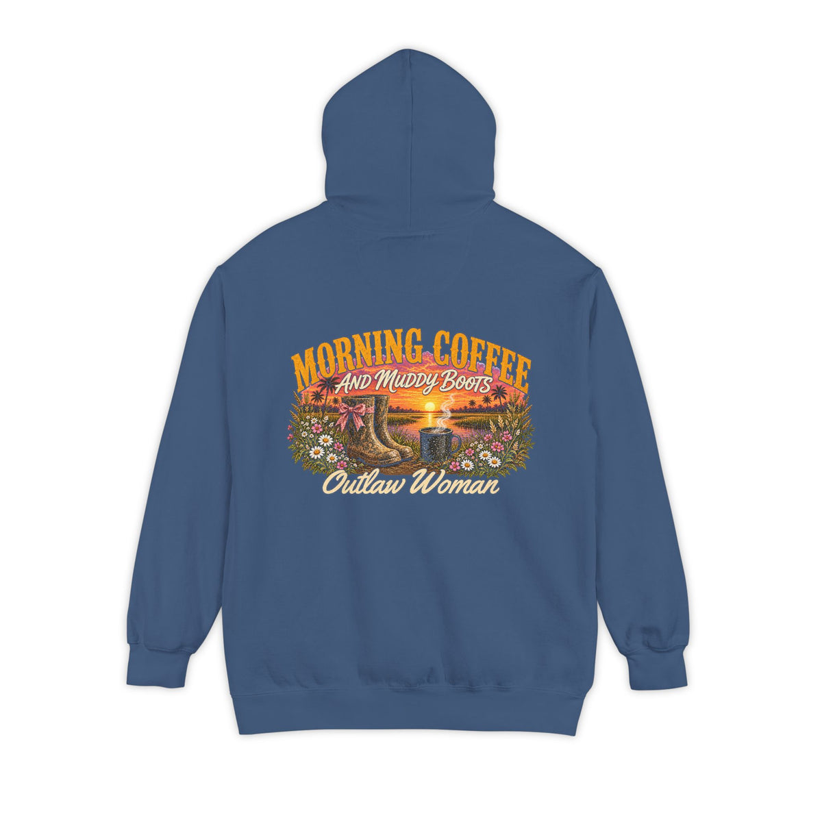 Embroidered '90s Outdoor Club' Hoodie
