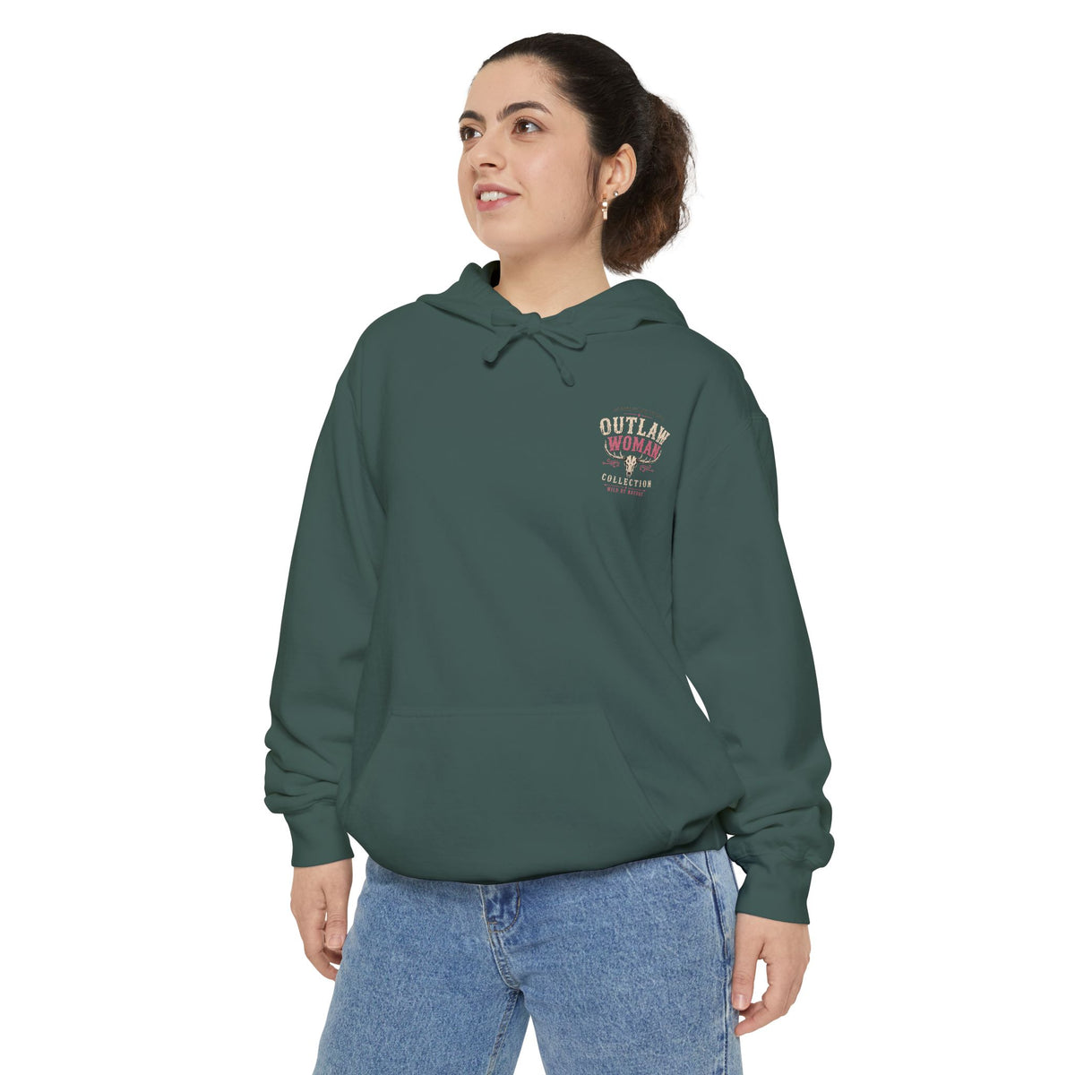 Embroidered '90s Outdoor Club' Hoodie