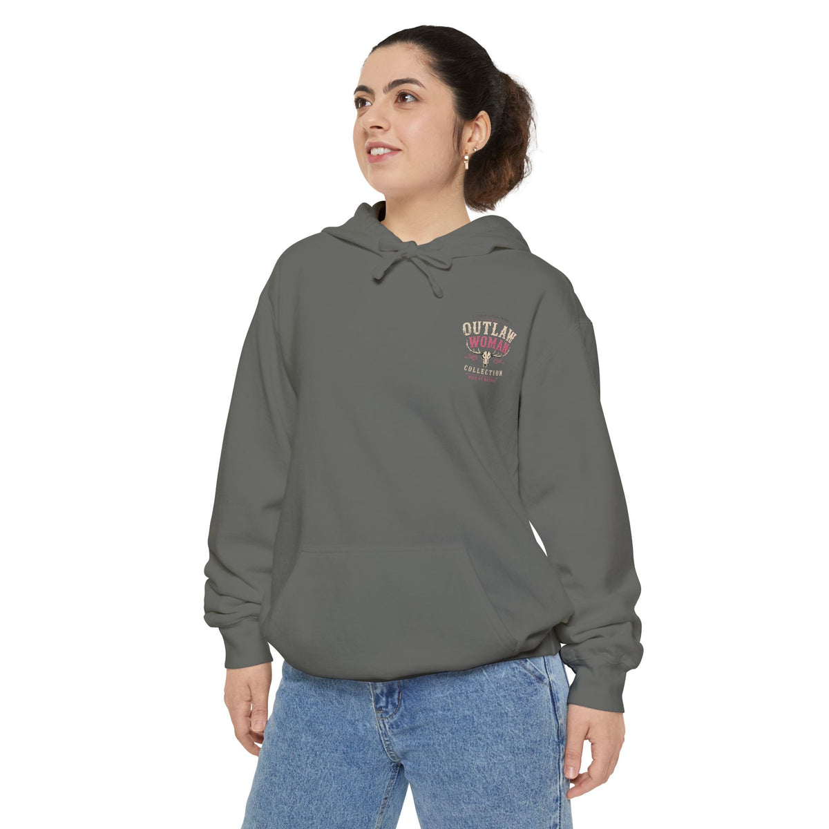 Embroidered '90s Outdoor Club' Hoodie