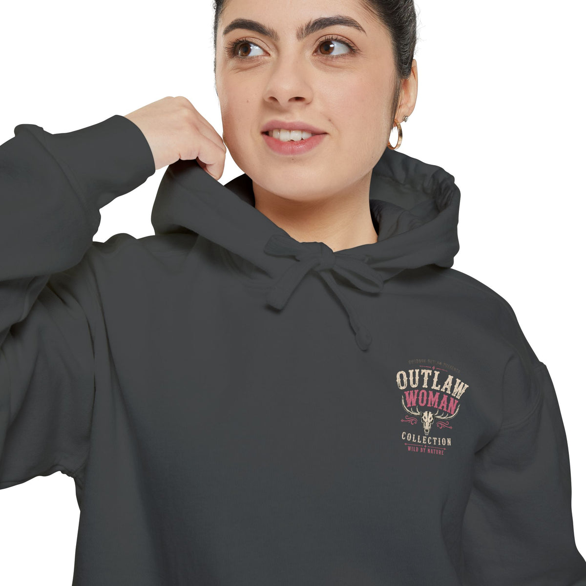 Embroidered '90s Outdoor Club' Hoodie