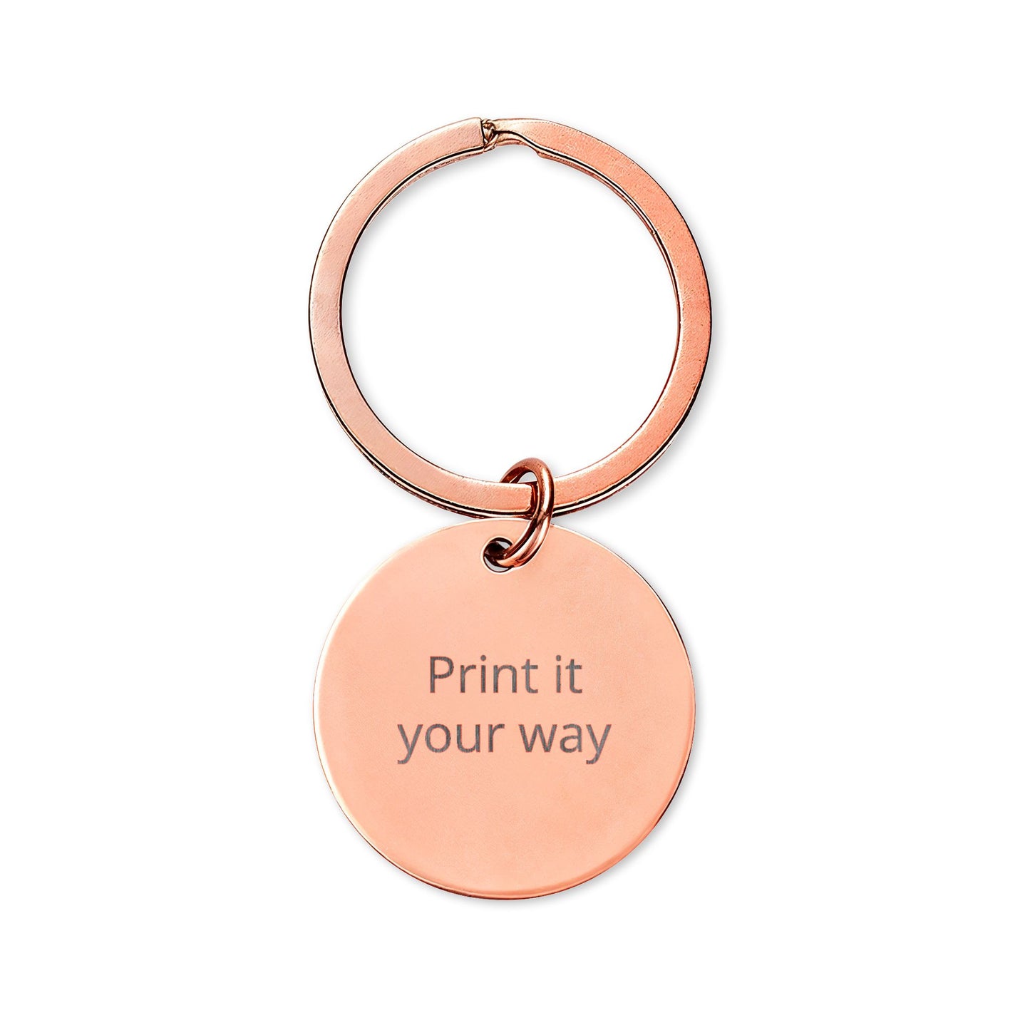 Engraved Stainless Steel Round Keychain – Personalized Outdoor Outlaw Design