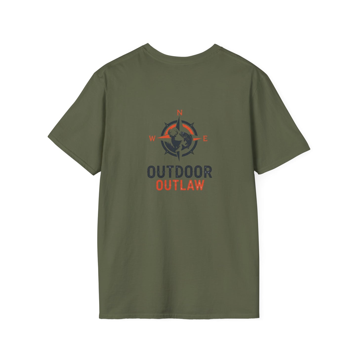 Outdoor Outlaw Compass Adventure T-Shirt — Graphic Tee for Hikers & Campers