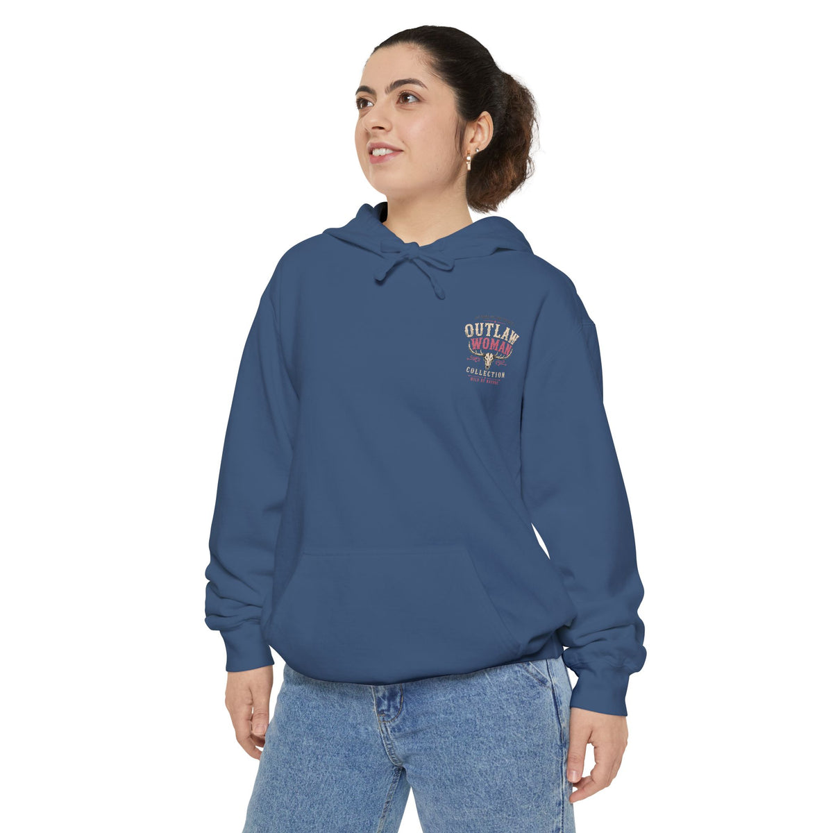 Embroidered '90s Outdoor Club' Hoodie