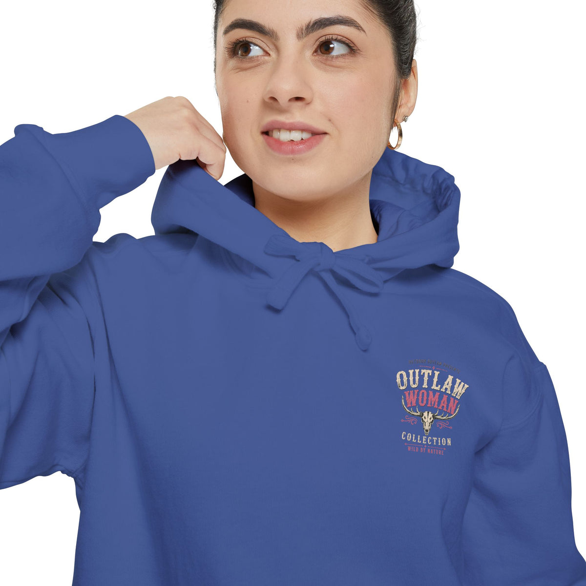 Embroidered '90s Outdoor Club' Hoodie