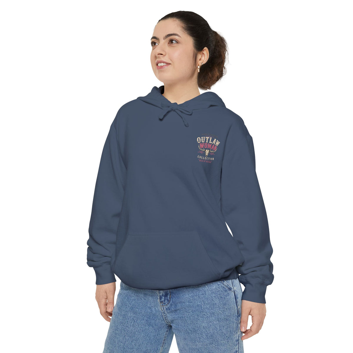 Embroidered '90s Outdoor Club' Hoodie
