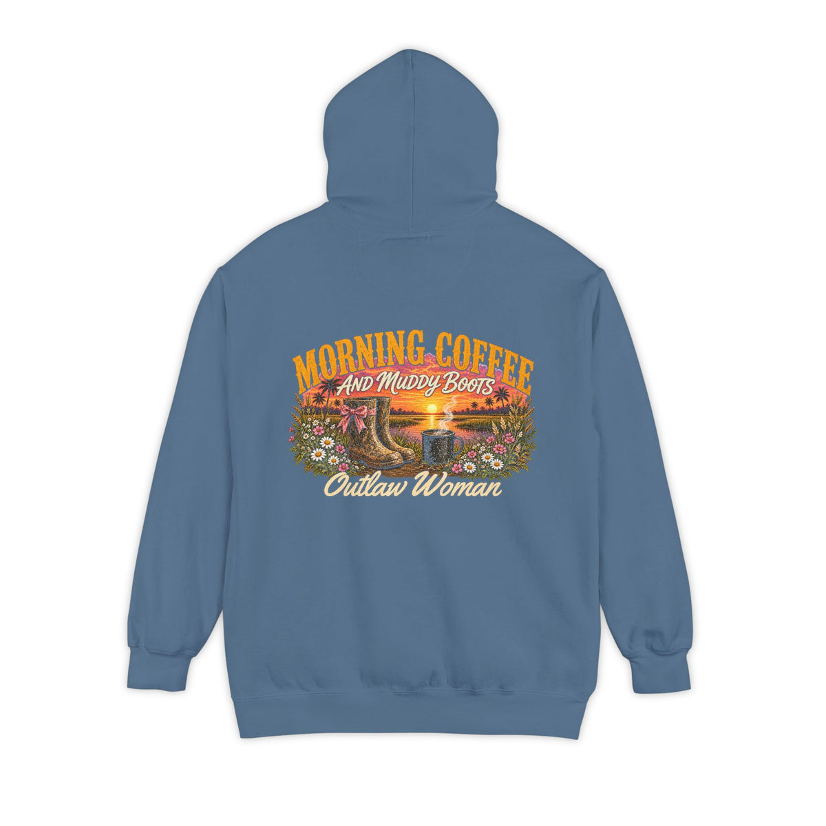 Embroidered '90s Outdoor Club' Hoodie