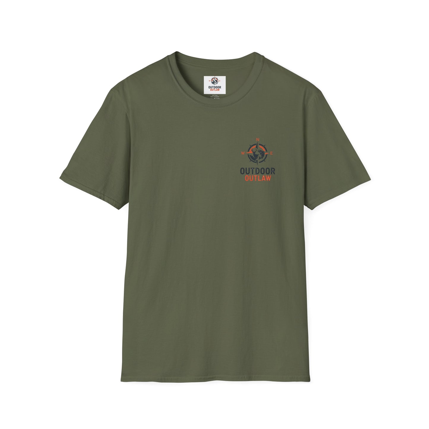 Outdoor Outlaw Compass Adventure T-Shirt — Graphic Tee for Hikers & Campers