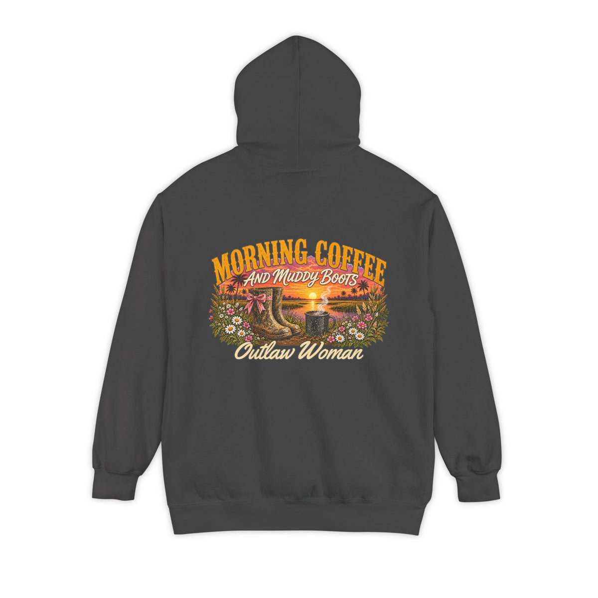Embroidered '90s Outdoor Club' Hoodie