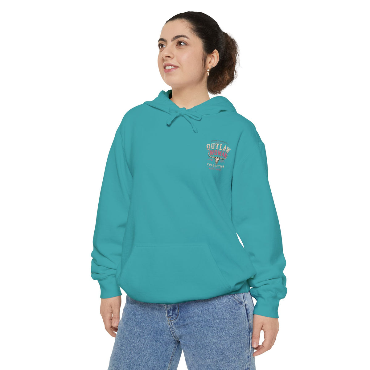 Embroidered '90s Outdoor Club' Hoodie