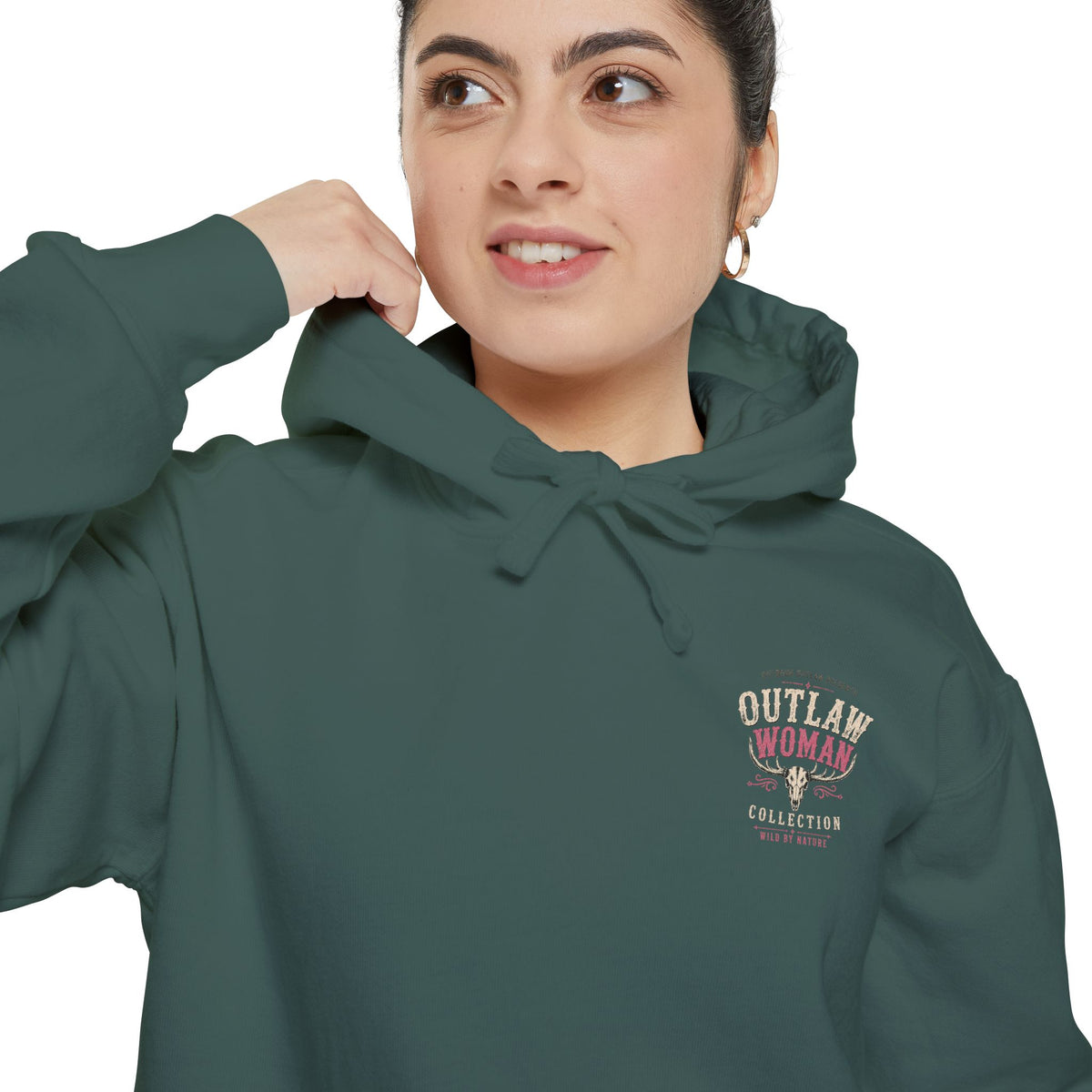 Embroidered '90s Outdoor Club' Hoodie