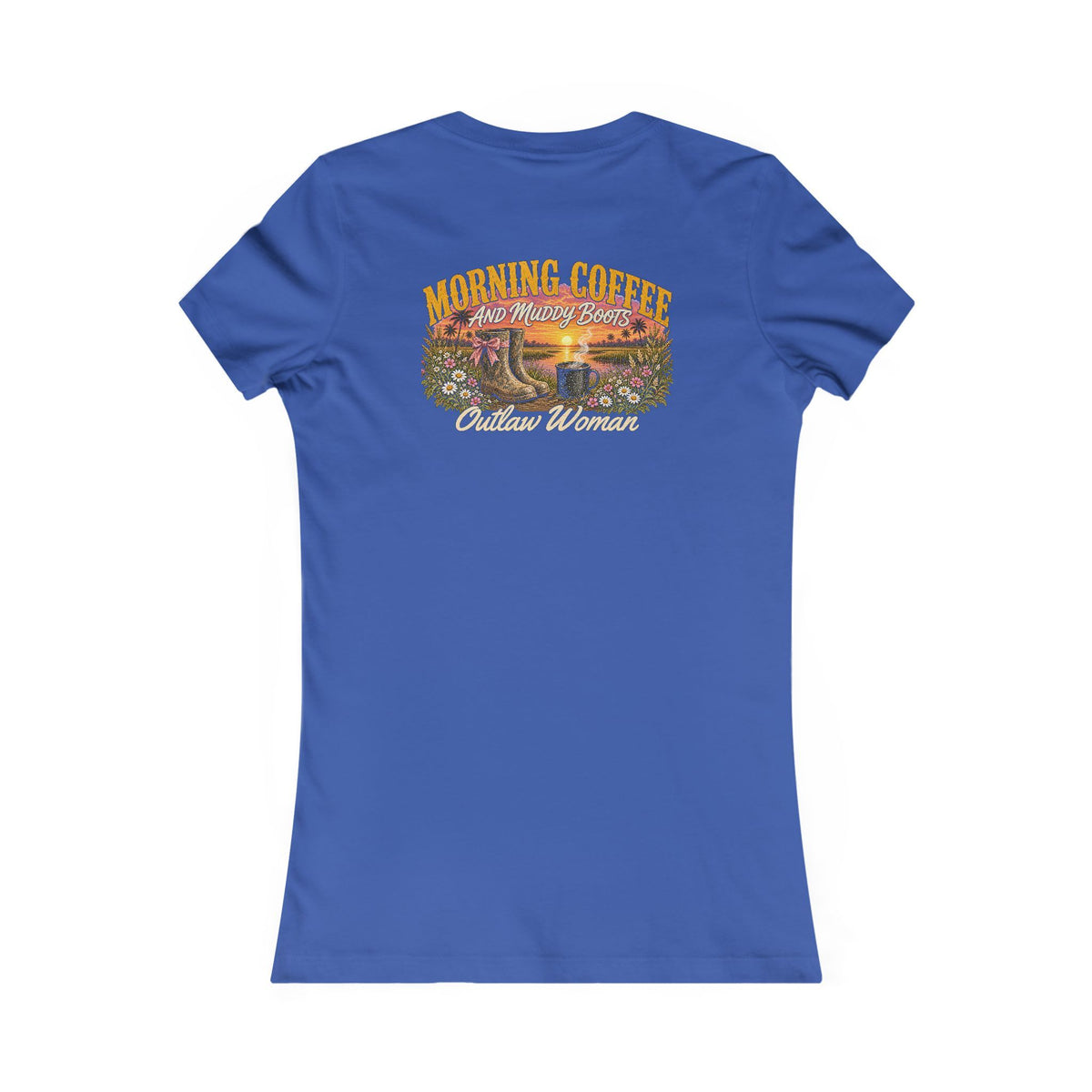 Morning Coffee & Muddy Boots — Outlaw Woman Tee