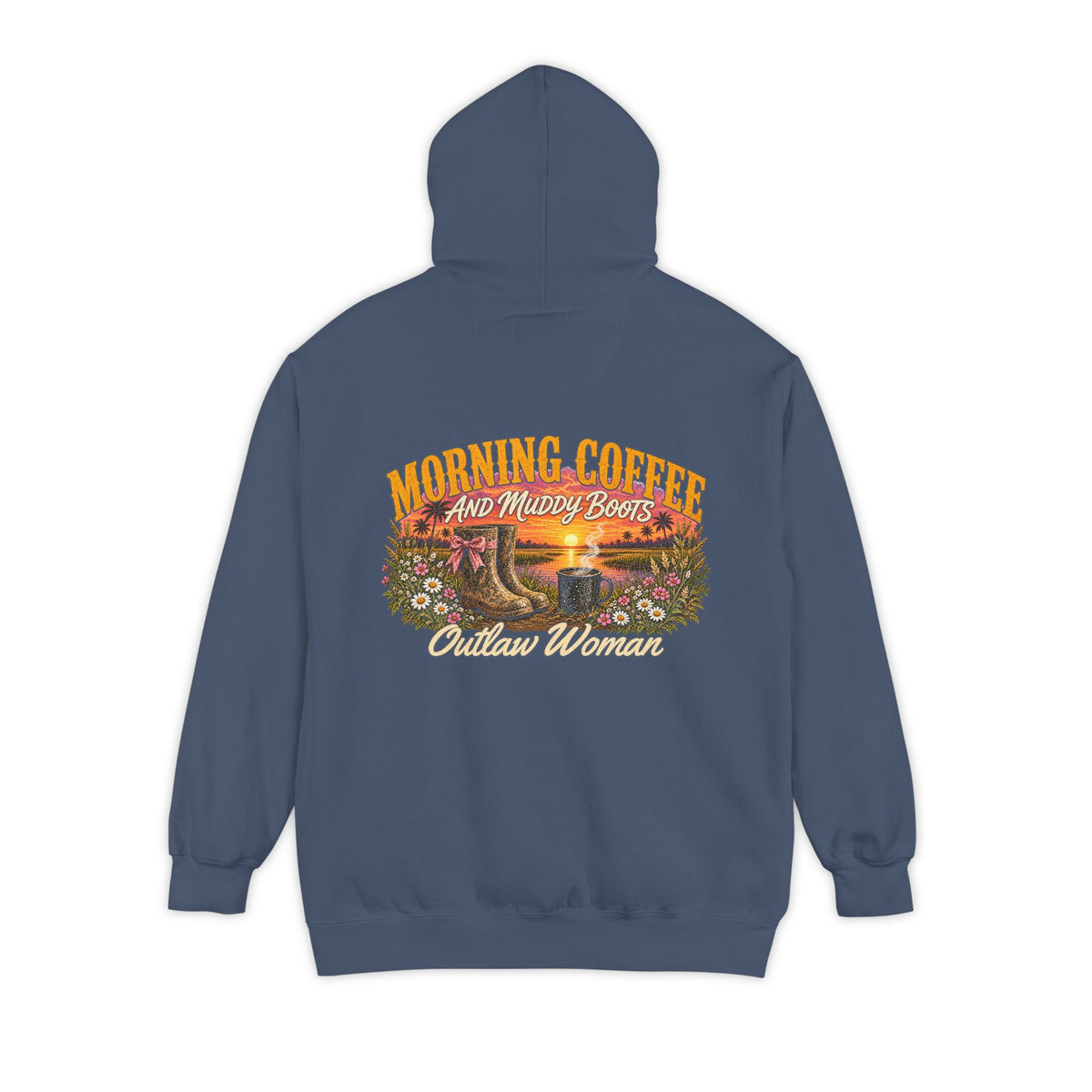 Embroidered '90s Outdoor Club' Hoodie