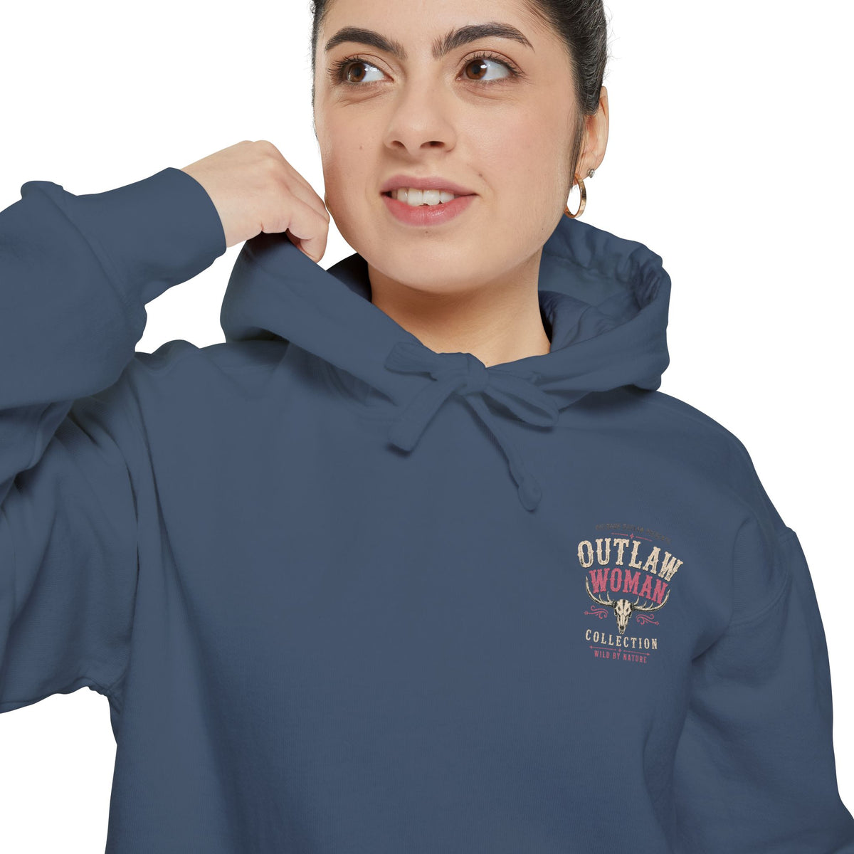Embroidered '90s Outdoor Club' Hoodie