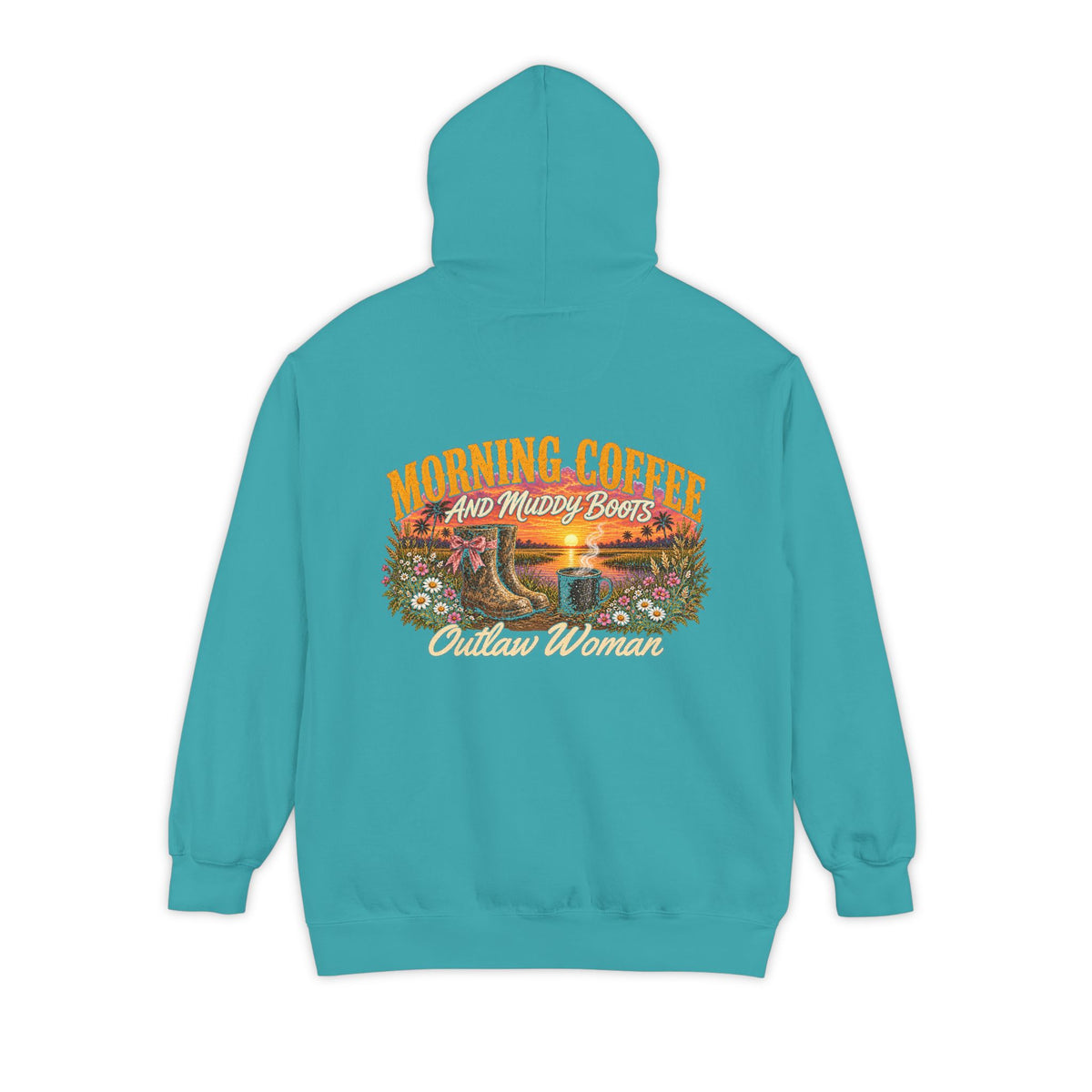 Embroidered '90s Outdoor Club' Hoodie