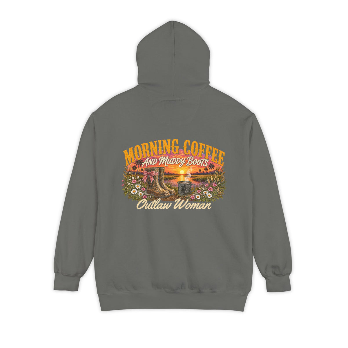 Embroidered '90s Outdoor Club' Hoodie